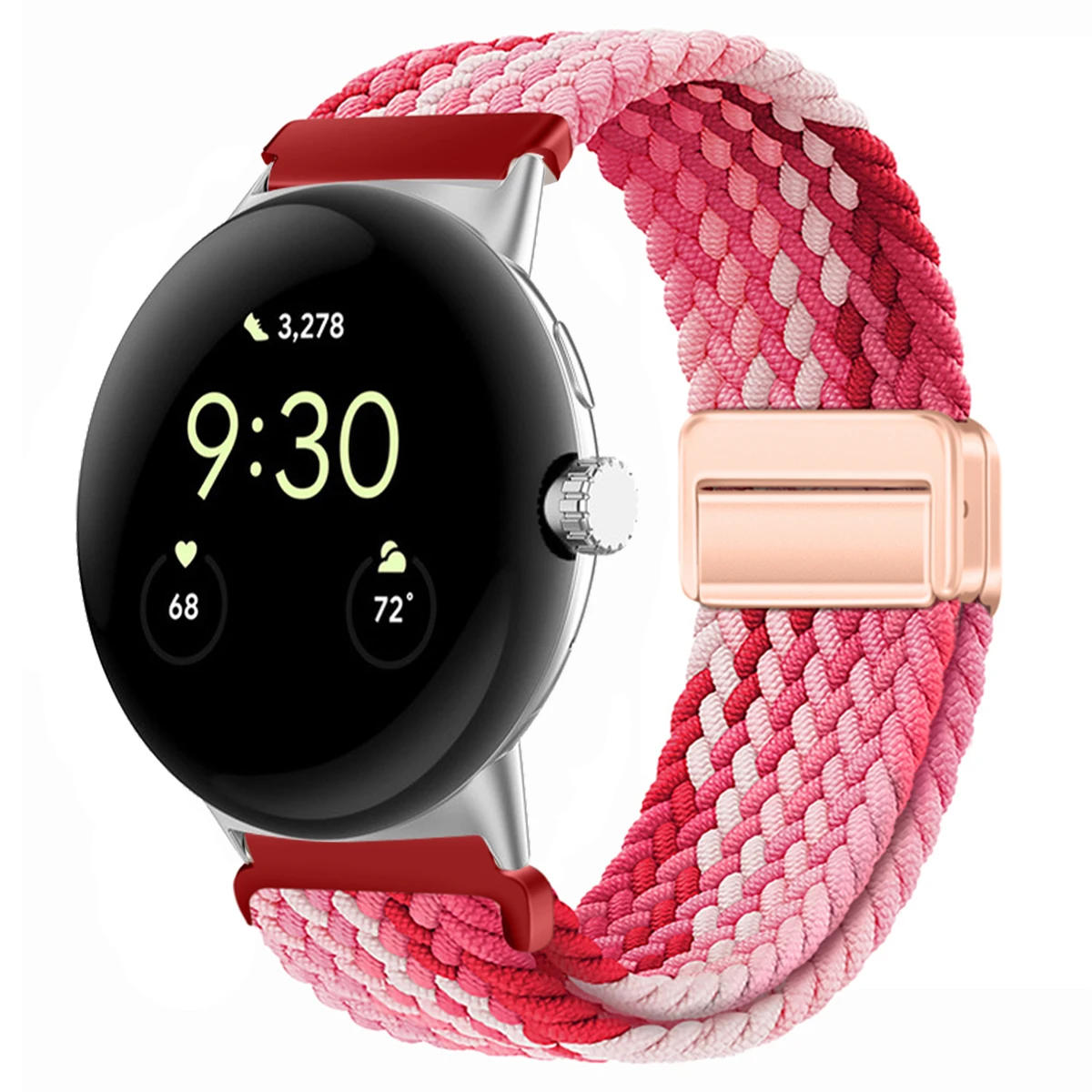 Nylon Braided Magnetic Wristband Bracelet - Universal Fit