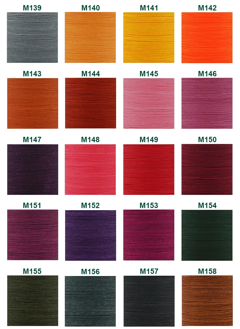 Description Picture 5 of itemGALACES diameter 0.55mm leather round wax sewing thread hand-stitched polyester round waxed color thread 80 colors