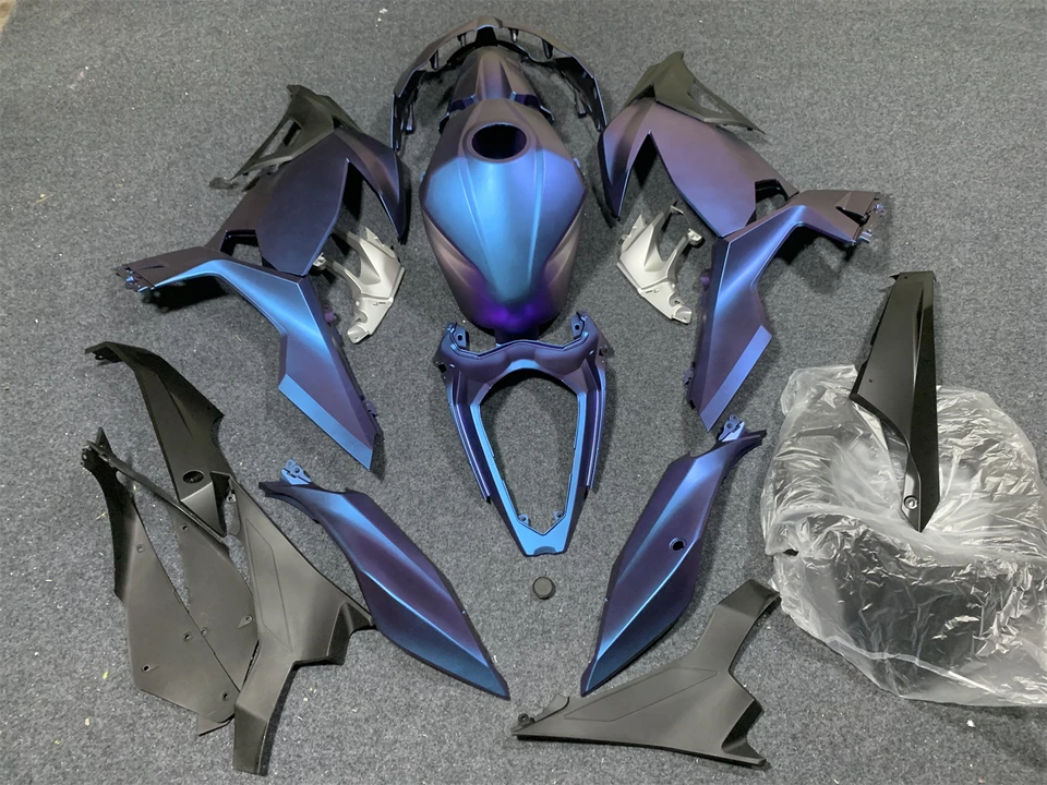 パーツ Fighter Ninja 2023-2024 Kawasaki Ninja ZX4-RR Carbon Fiber Winglet Front Spoiler