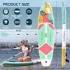 Paddle Board Inflatable Stand Up SUP Paddle Boards for Adults Youths of All Skill Levels Wide Non-Slip Deck Design Blow Up Padd