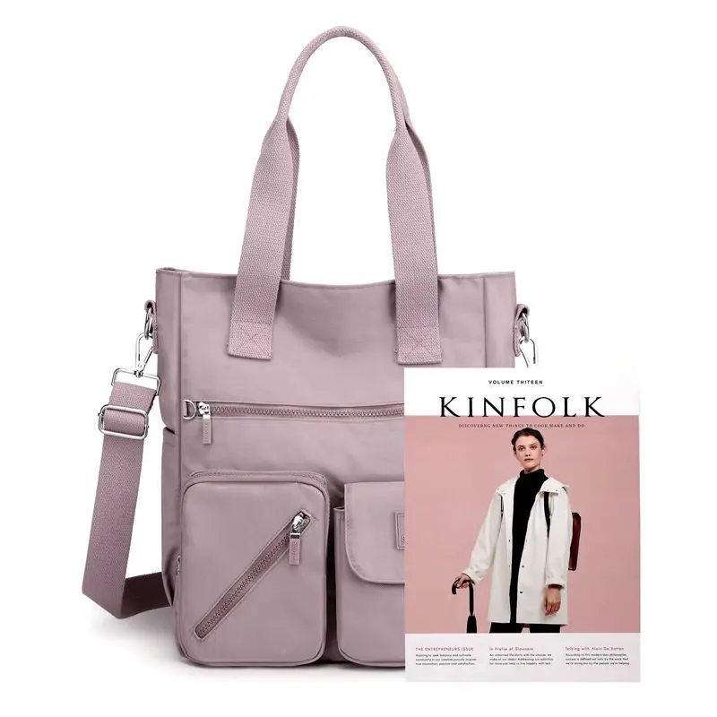 Shoulder Bag Women High-Capacity Crossbody Bag Nylon Waterproof female Messenger sac Lady student tote attend class Handbags ins