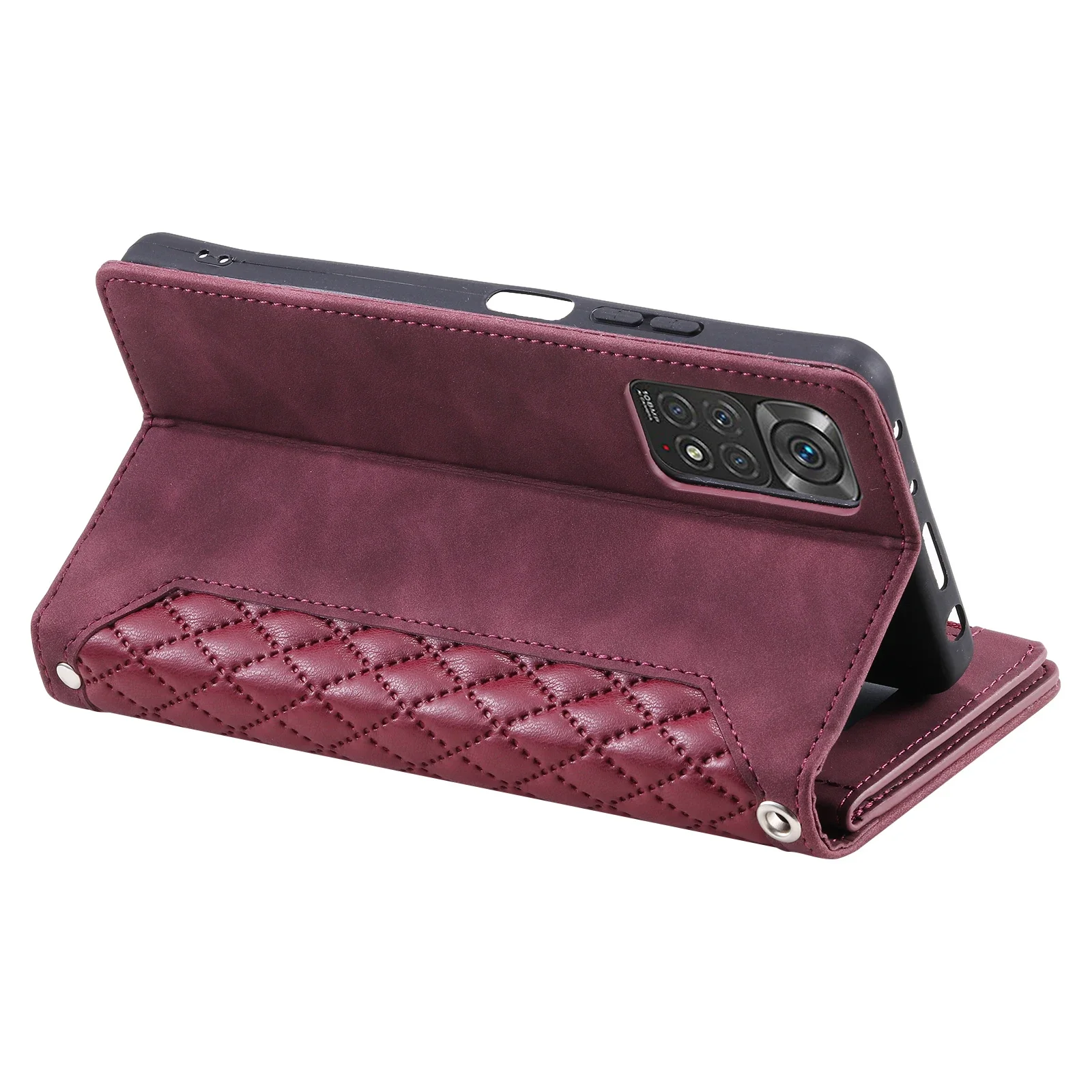 Leather Crossbody Flip Zipper Wallet Phone Case with Lanyard Cover