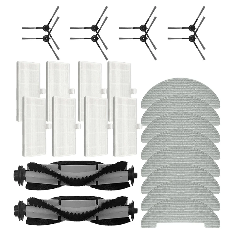 

Side Brushes Roll Brush Set For Vactidy Nimble T7 T8 Robot Vacuum Cleaner Replacement Spare Accessories