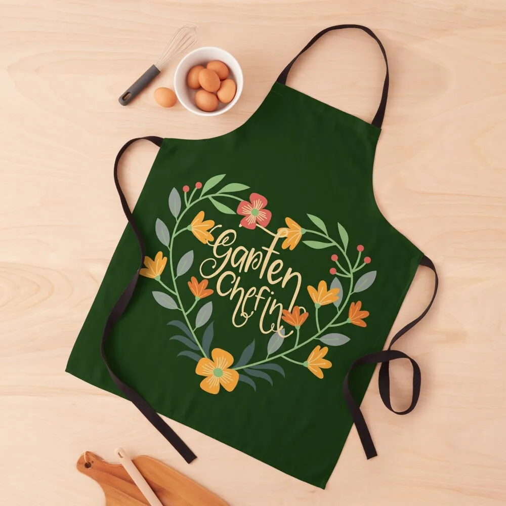 

Garten Chefin, cute female amateur gardener, flower gardening Apron Home Supplies Kitchen Items For Nail Stylist Apron