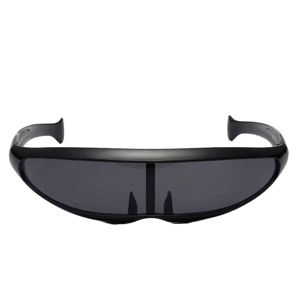 Futuristic Narrow Cyclops Visor Sunglasses Laser Eyeglasses UV400 Personality Mirrored Lens Costume Eyewear Glasses Men Glasses
