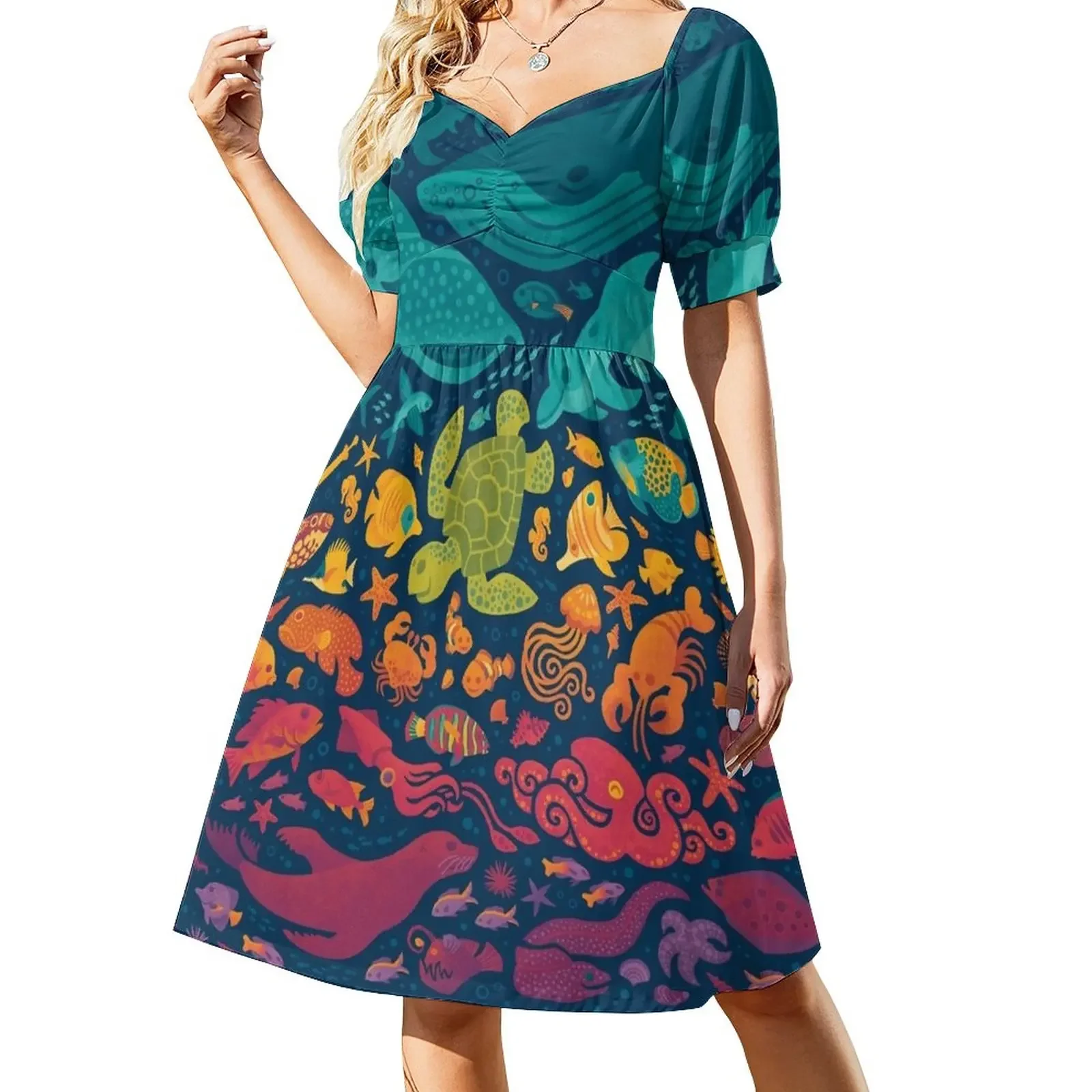 

Aquatic Spectrum 2 Sleeveless Dress summer dress woman 2024 trendy luxury evening dresses for women 2024