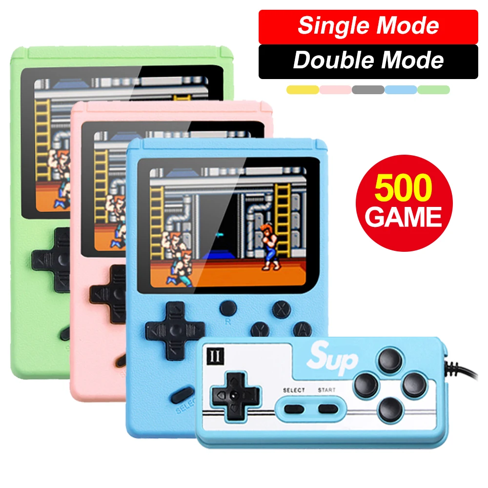Retro Portable Mini Handheld Video Game Console 2.4 Inch Color HD Kids ...