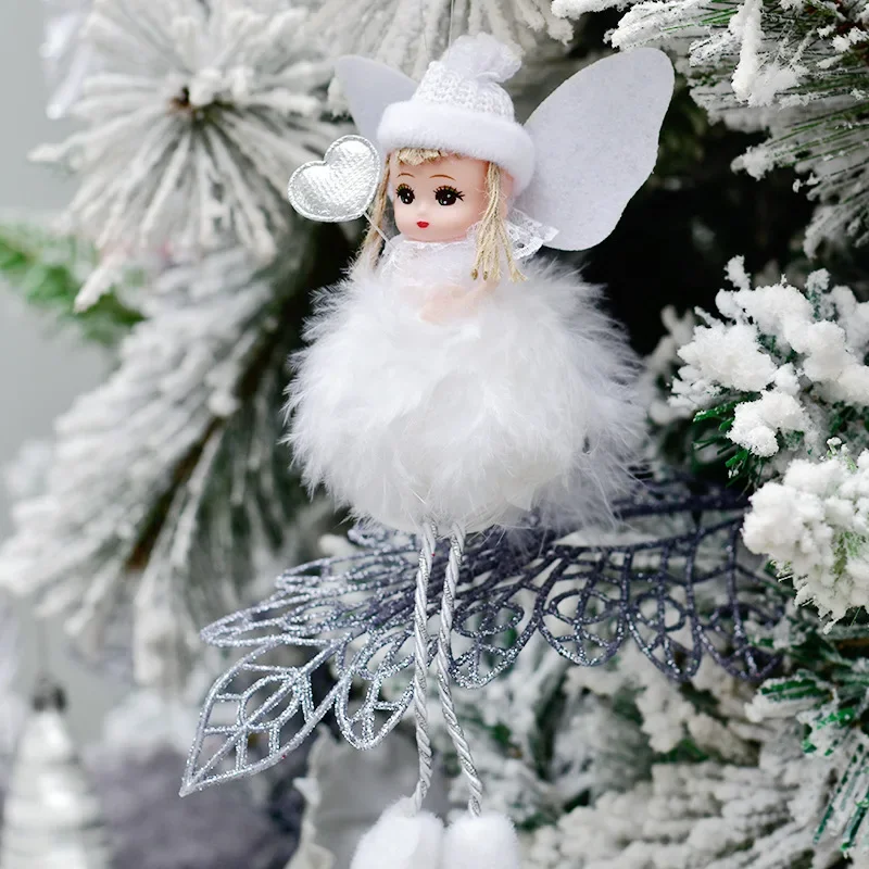 New Year Gift Christmas Angel Santa Doll Xmas Tree Ornaments Noel  Decor Christmas Decorations for Home