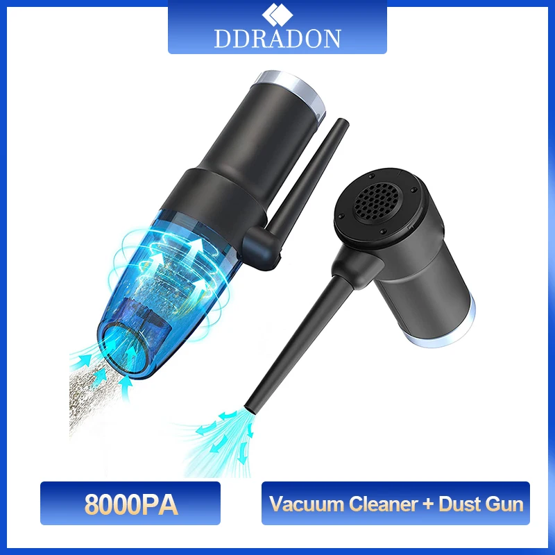 8000pa Car Vacuum Cleaner & Electric Air Blower Cordless Handheld Auto