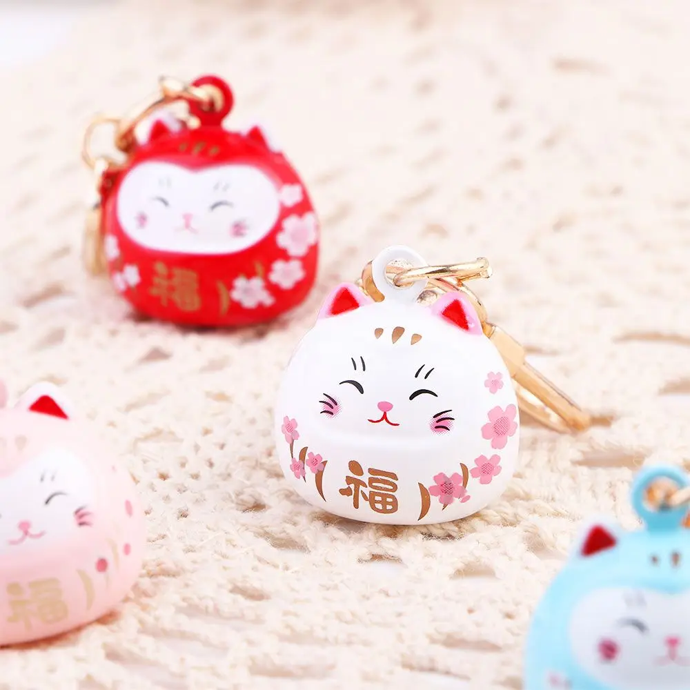Cute New Cartoon Silicone Car Key Door Key Pendant Maneki Neko Portachiavi Lucky Cat Portachiavi Decorazione Borsa