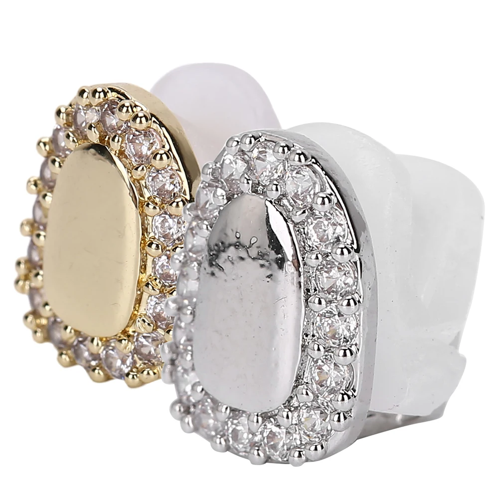 Hip Hop Teeth Decoration Single Tooth Bling Teeth Accessory Decoration for Halloween Party Hip Hop Show Single Tooth Decoration