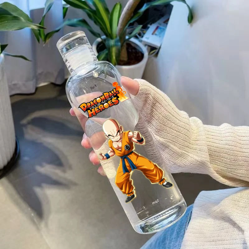 thumbnail image 1 of Taza de agua de Dragon Ball de vidrio de gran capacidad, atractiva, de borosilicato, transparente, sencilla, perfumada, para té, bebidas, jugo, escala de tiempo, 1 of 5