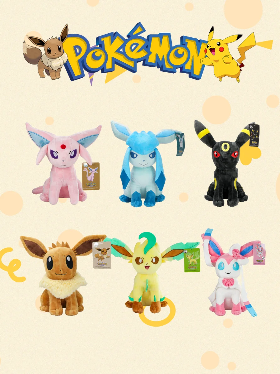 Eevee Plüschtiere Stofftier Spiel für Sammler geschenk weiche Plüschtiere Zeichentrick figur – Detail 1