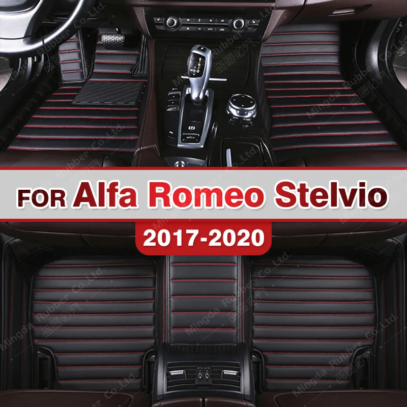 Car floor mats for Alfa Romeo Stelvio 2017 2018 2019 2020 Custom auto