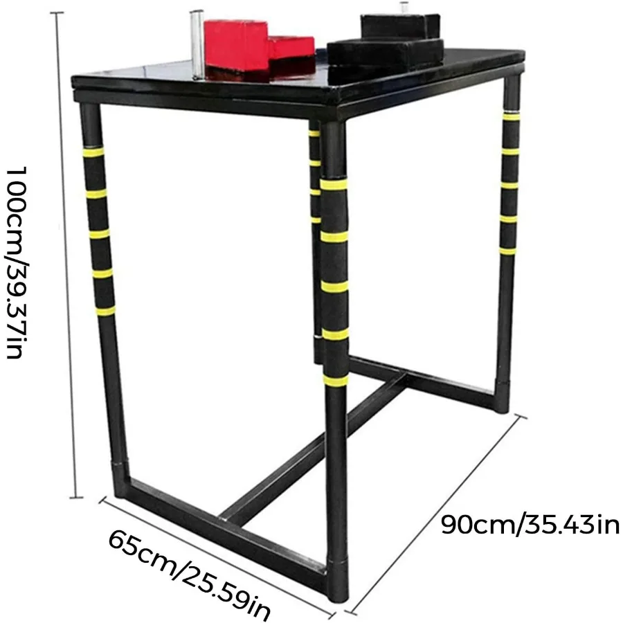 Arm Wrestling Table, Professional Armwrestling Tournaments Battle Table Fitness Equipment for Family Office Gym Club,Black