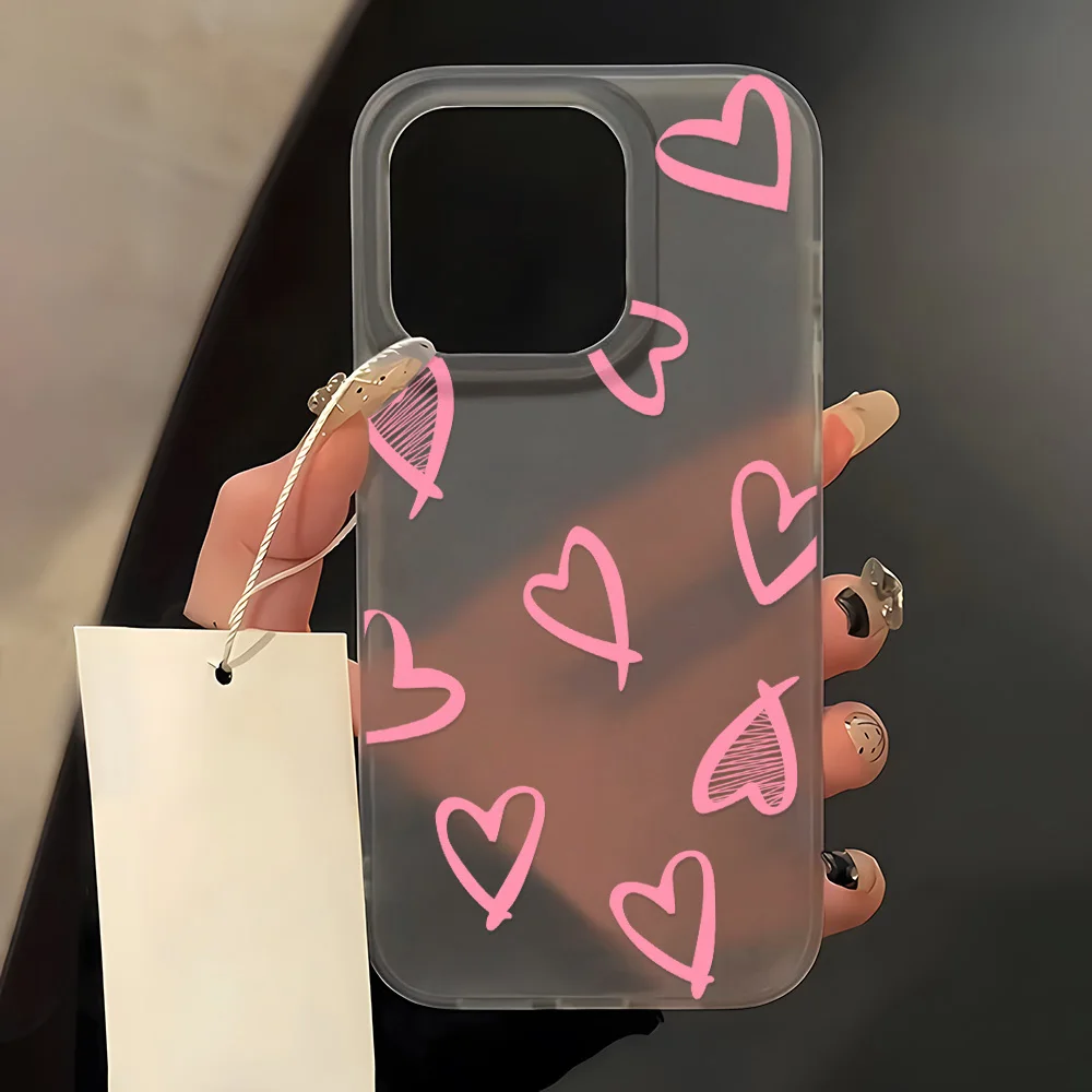 Pink Bow Shockproof Silicone Phone Case - Soft Matte Cover