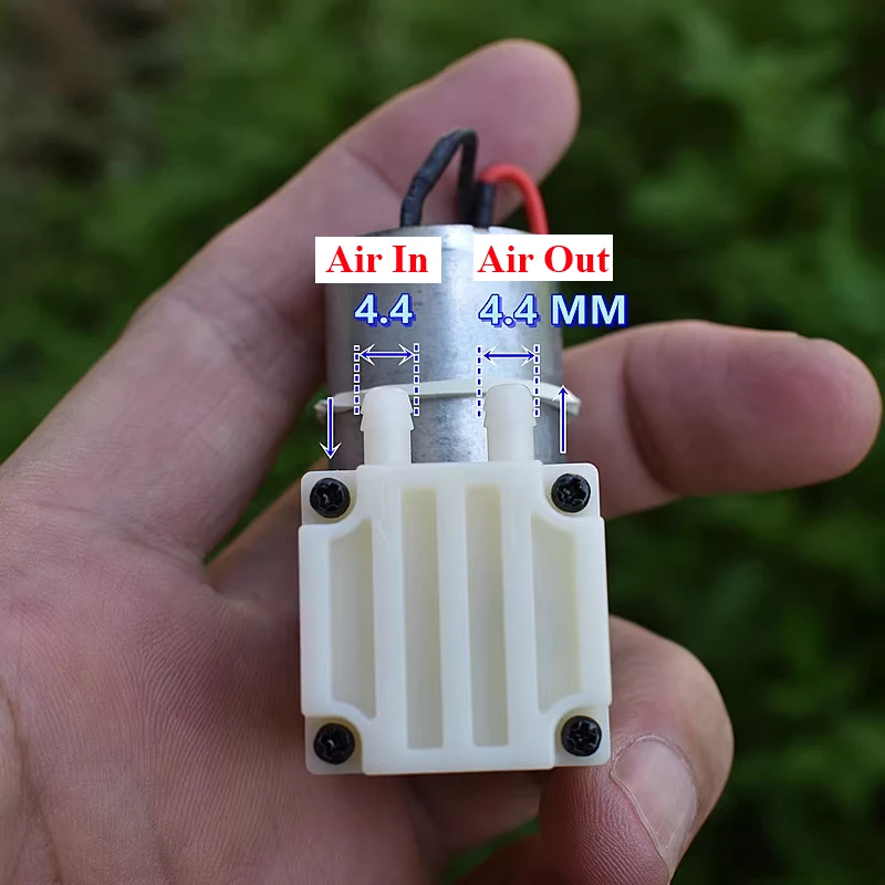 JQB2438437 DC 3.7V 5V 6V Small Mini 370 Diaphragm Vacuum Pump Negative Pressure Suction Pump DIY Inflator Breast