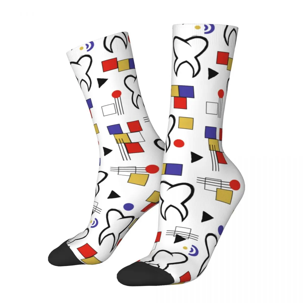 

Autumn Winter Hip-hop Men's Women's Mod Primary Tooth Dental Teeth Socks Breathable Football Socks