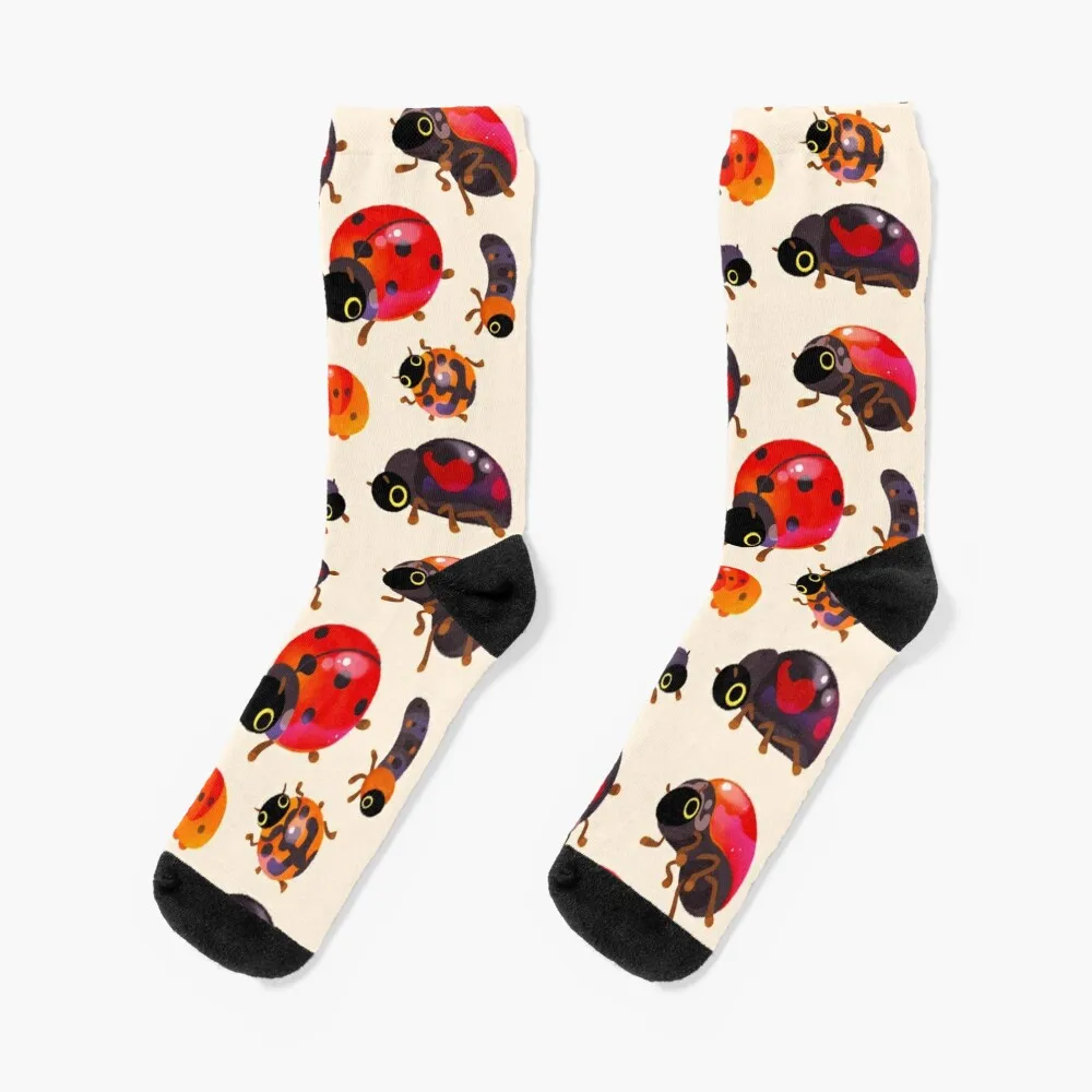 Lady beetles Socks christmas stocking heated funny gifts retro Boy Socks Women's t shirts tees christmas retro reindeer sparkly glitter t shirt tee rose red in red size l m s xl