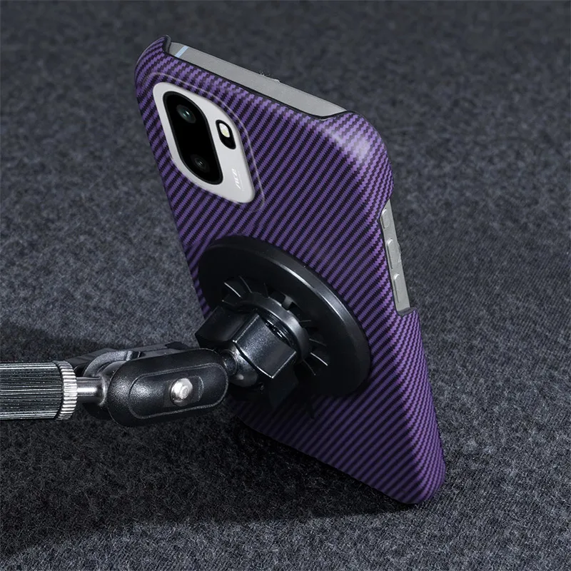 Kevlar Magnetic Frosted PC Shockproof Bumper Case