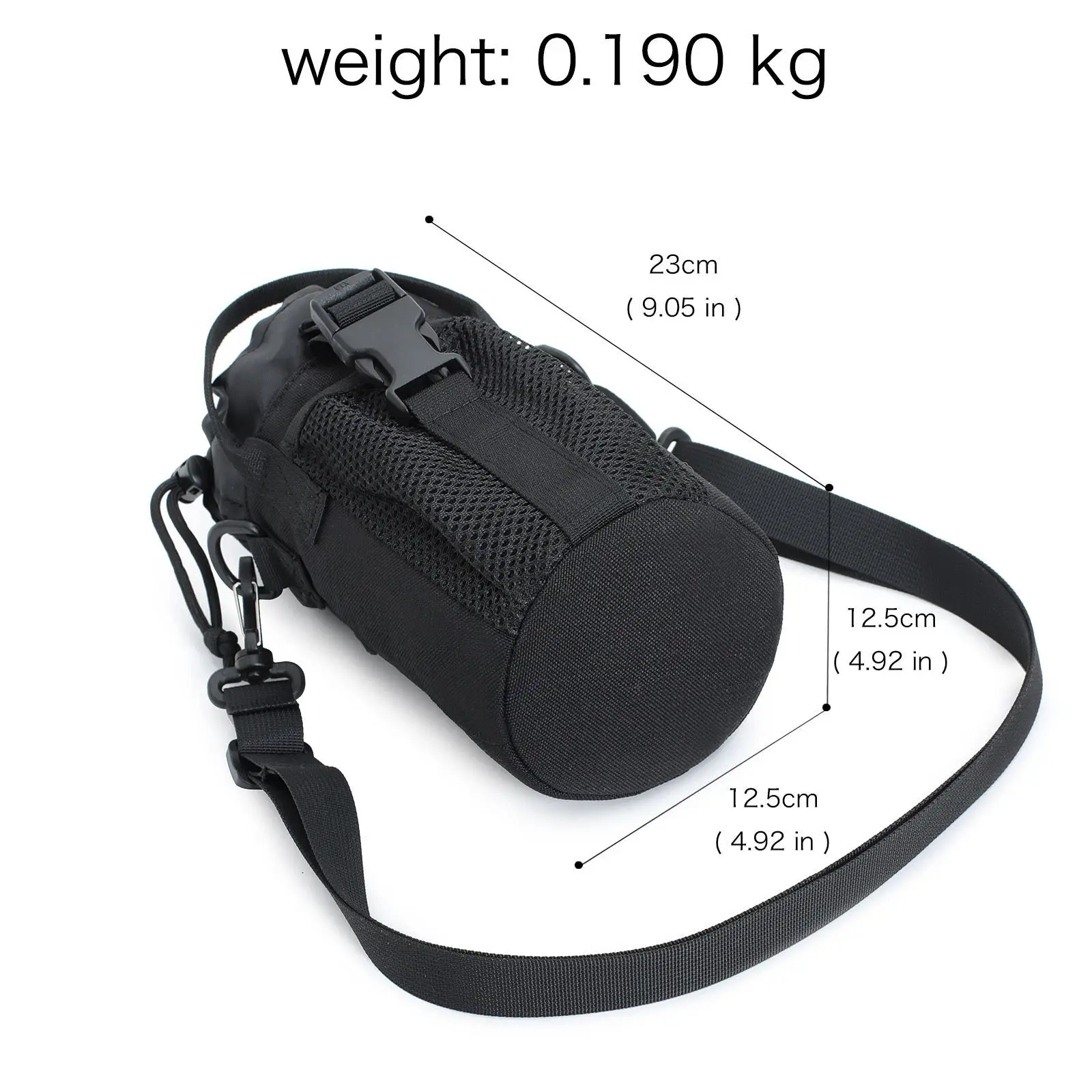 물병 파우치 전술 MOLLE 하이드레이션 캐리어 가방 스포츠 사이클링 다기능 숄더백 물병 걸이형 가방