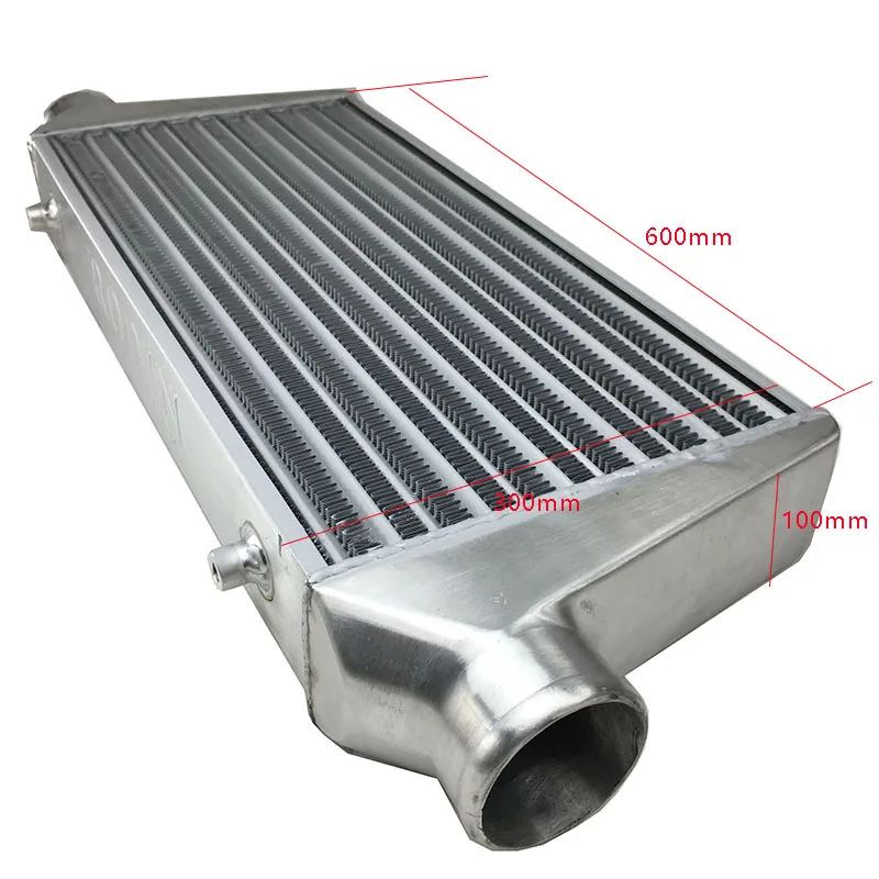 600*300*100mm Universal Turbo Intercooler bar&plate OD=76mm Front Mount