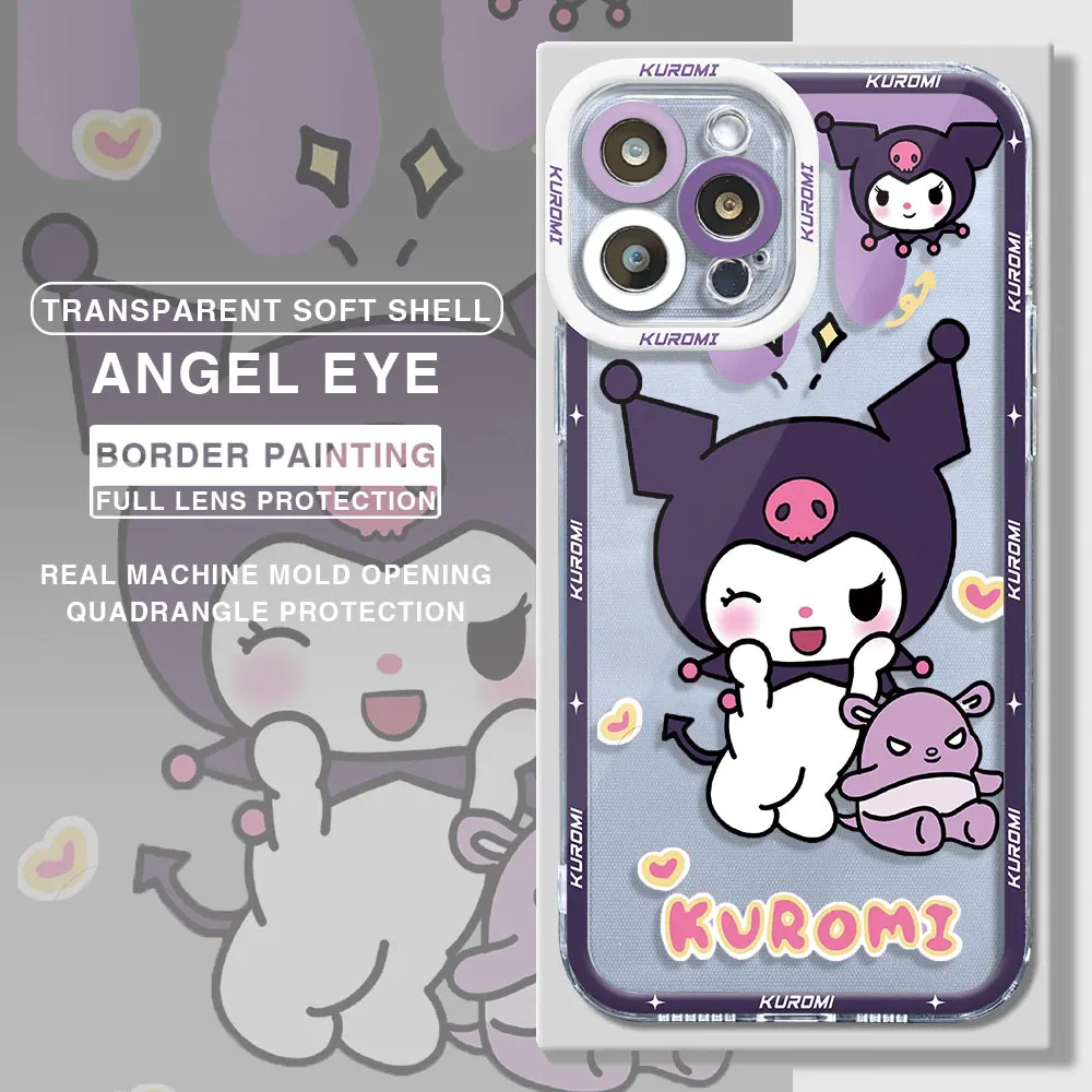 thumbnail image 1 of Funda transparente para Samsung Galaxy S23, S22, S21 Ultra, S20 FE, S10, Note 10 Plus, A50, A30, Hello Kitty, Cinnamoroll, 1 of 5