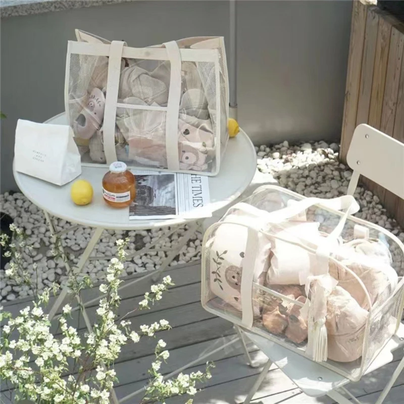

Clear Tote Bag Women Plastic Tote Bag Crossbody Beaches Bag PVC Travel Bag for Sports Game Travel Beaches Pool Stadium