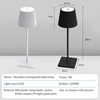 AmmToo Modern Stripe Minimalist Table Lamp USB Wireless Charging LED Desk Lamps for Bedroom Touch Creative Bedside Night Light 3