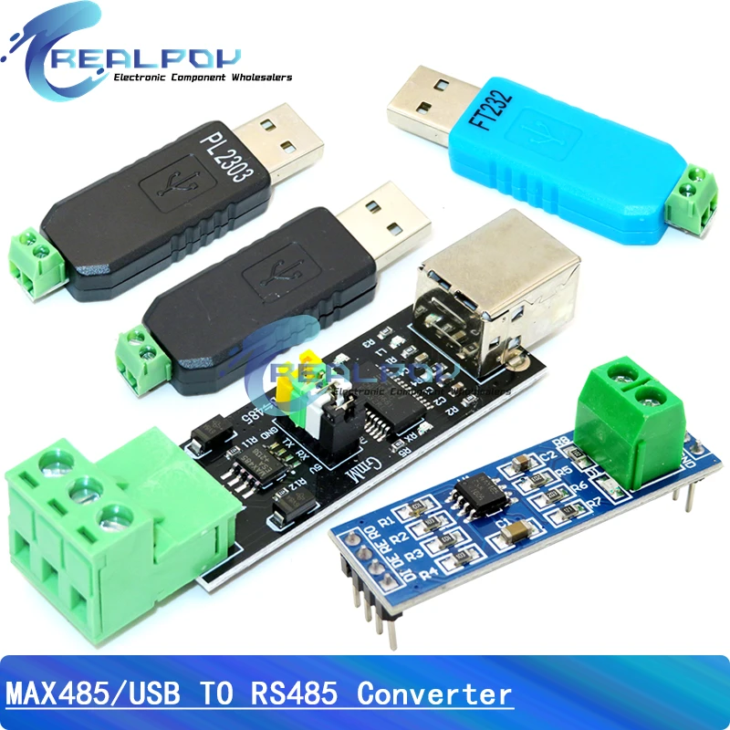 Последовательный преобразователь USB 2,0 в TTL RS485, адаптер FTDI, модуль FT232RL, двойная функция защиты TTL, поворот RS-485, MAX485, RS485