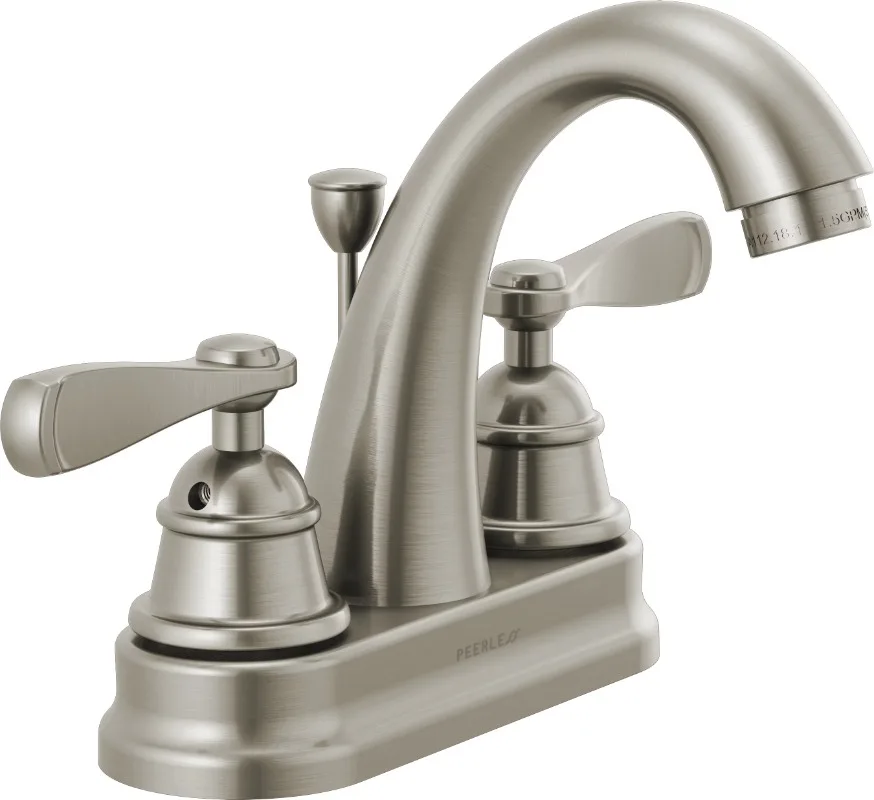 

Centerset Two Handle Bathroom Faucet in Brushed Nickel