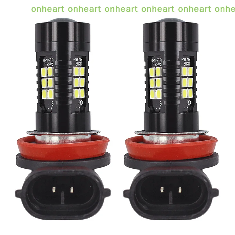 [C]H8 H11 LED 안개등 전구 3030SMD 1200LM 6000K 자동차 주행등 자동 LED 라이트