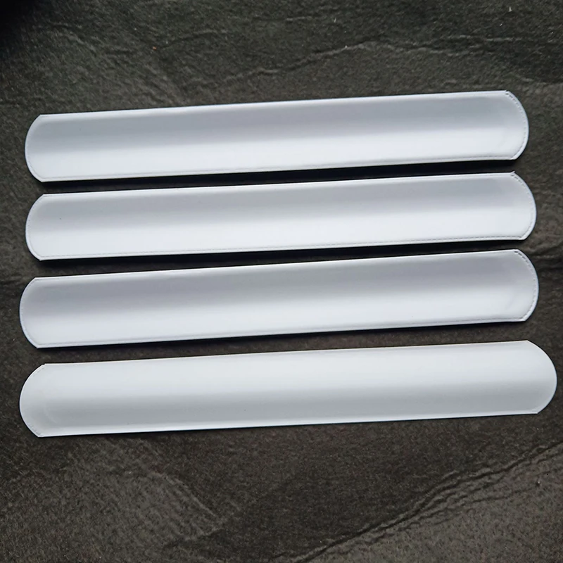 10pcs Blank Slap Bracelets Christmas Santa Claus Wristband Bracelet Slap Wrist Bands Xmas Party Festival Decoration