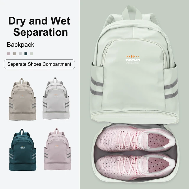 Gym Backpack for Women with Shoes Compartment, Large Women Travel Backpack Waterproof, Sport Swimming Yoga Athletic Backpack