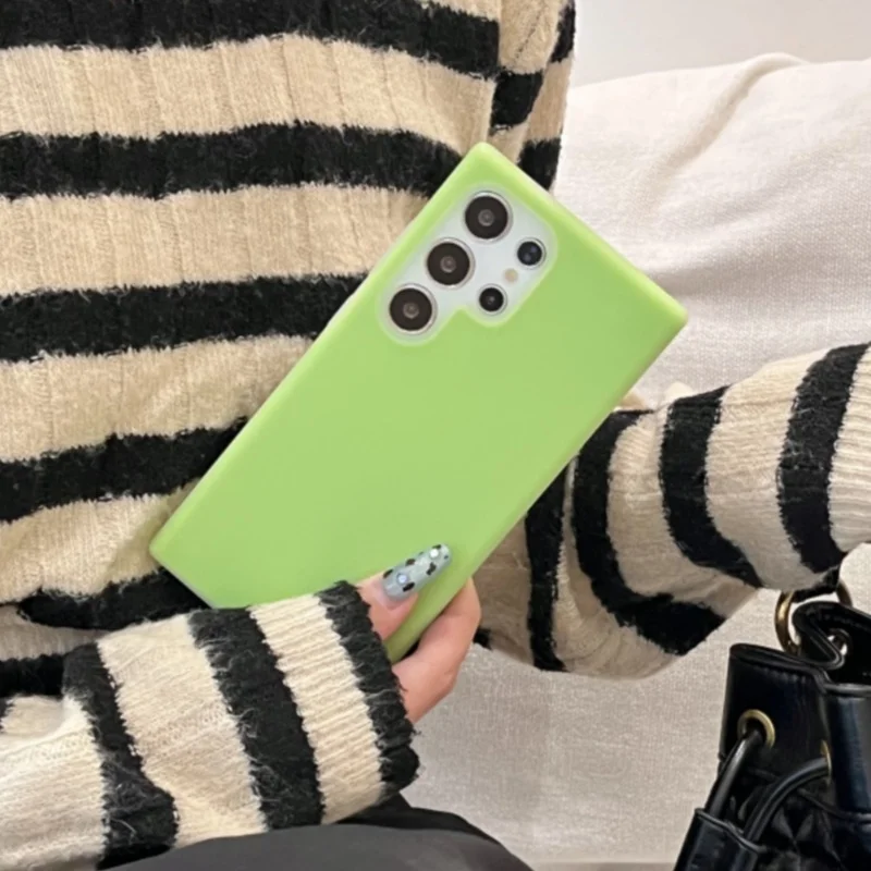 Luxurious Candy Color Matte Jelly Silicone Phone Case with Camera Lens Protection