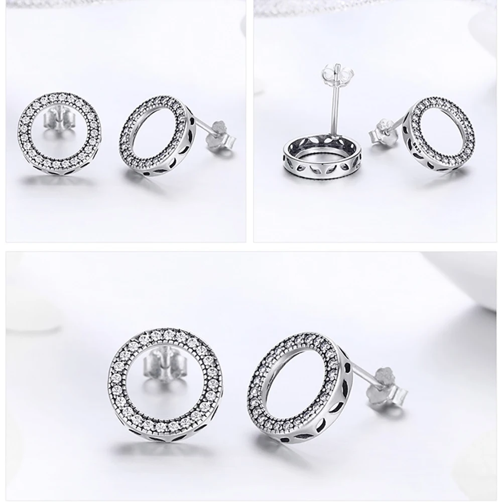 

100% S925 Sterling Silver Exquisite Zircon Ladies Earrings With Gemstone Heart-Shaped Fashion Hypoallergenic Earrings for Women