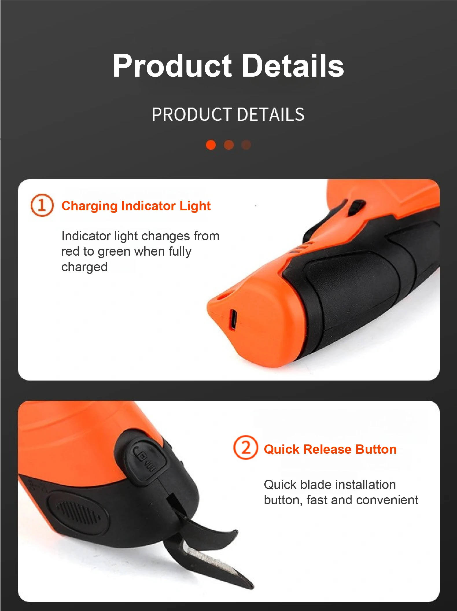 Rechargeable Electric Fabric Scissors Rotary Cutter Power Scissors Cordless Ligh