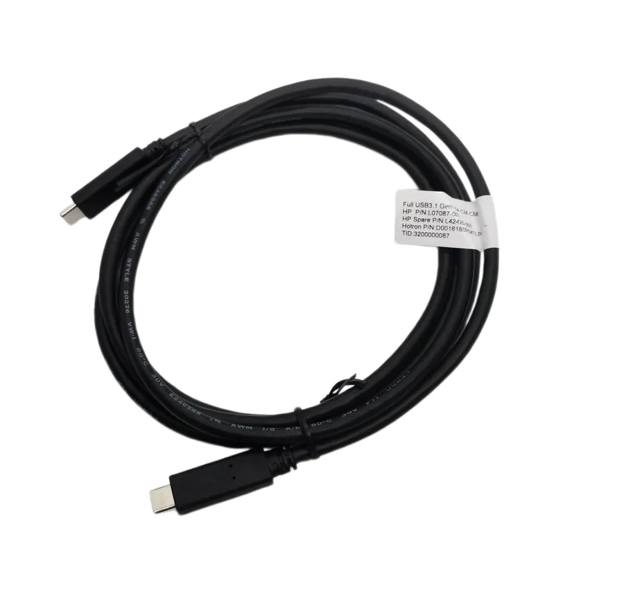 6FT USB 3.1 Type-C Male to Male Gen1 5A USB-C CM-CM Cable P/N L07087-001 L42425-001 For HP Hotron M24 M24FD M27 M34D Monitor