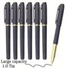 Large-Capacity Black Ink Gel Pen 1.0 Tip Bullet Calligraphy Practice Carbon Black for School Student Business Affairs 2