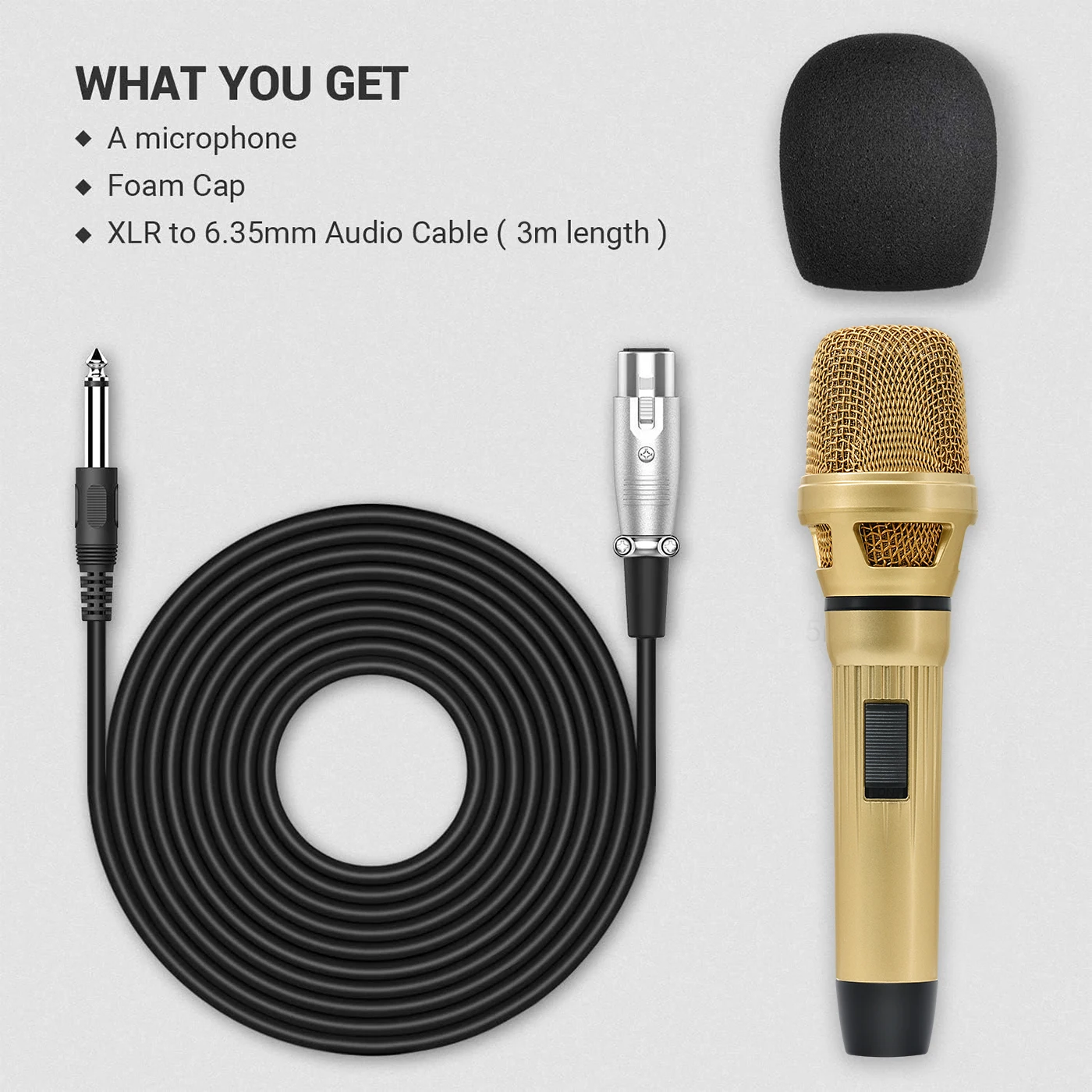 Microfono Dinamico Professionale Cablato Portatile Clear Voice Per Esibizioni Di Musica Vocale Al Karaoke~p117367484 - Foto 7