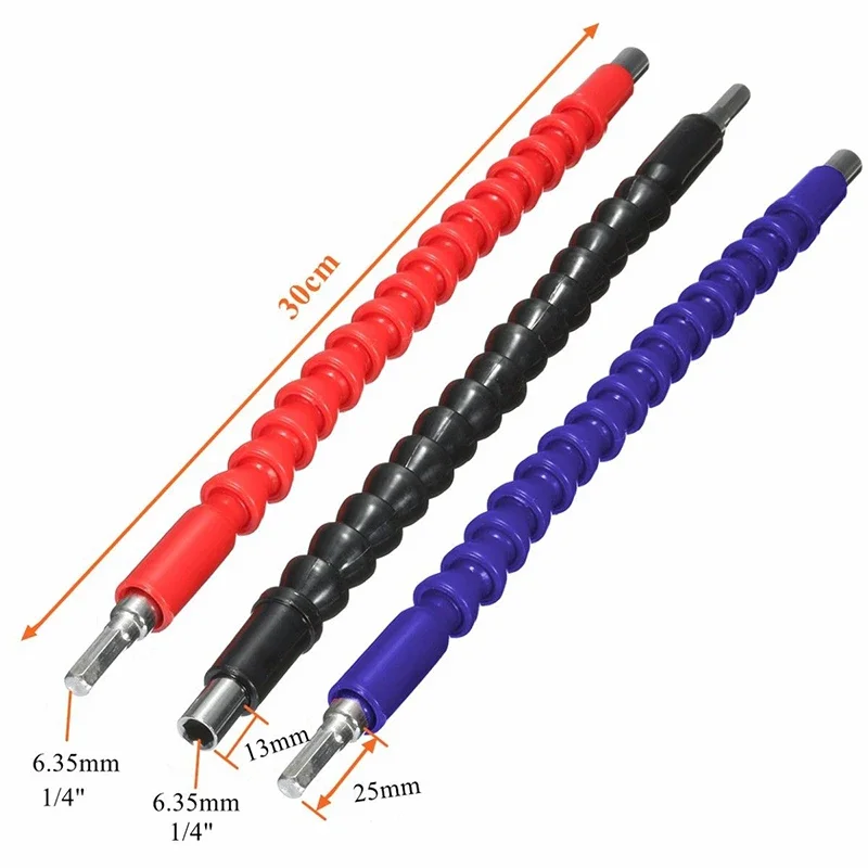 

Helpful 30 CM/11.8 Inch Bendable Drill Shaft Socket Key Drive Bits Extension Extender Link Serpent Dual Head Screwdriver #251877