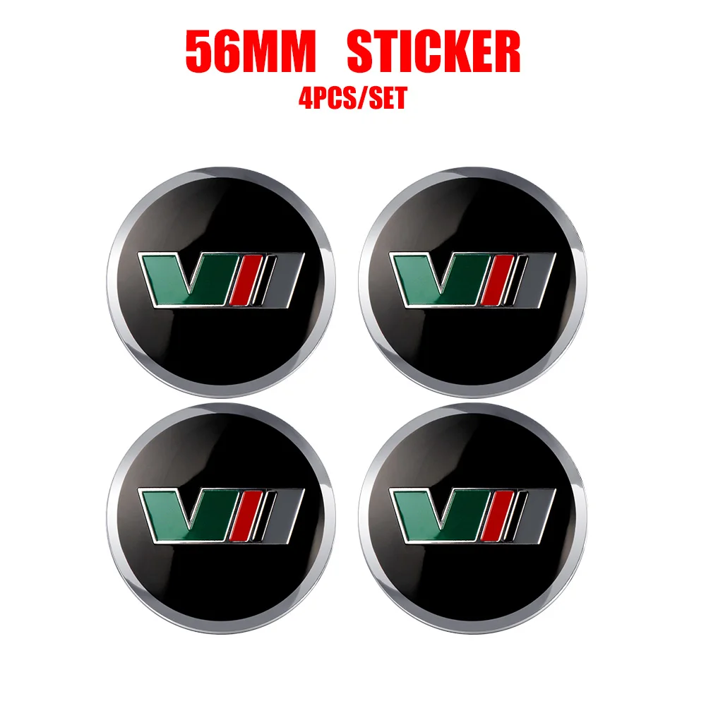 4 stücke 56mm Auto Styling Rad Center Hub Cap Abzeichen Abdeckung Aufkleber Für Skoda Rapid Octavia VRS VII Fabia Kodiaq Superb Schnelle S Fabia – Detail 5