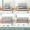 Velvet Stretch Couch Cushion Cover Plush Sofa Cushion Slipcover for Chair Loveseat Sofa Cushion Furniture Protector Seat Cover 4