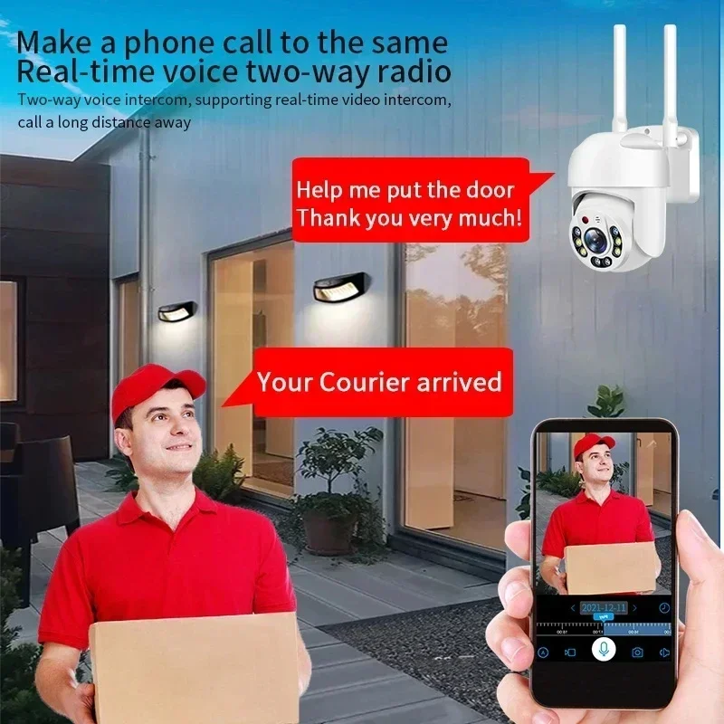 390EYES APP 2.4G Wifi PTZ Camera 5MP Auto Tracking Two Way Audio Color Night Vision Outdoor Waterproof Wireless Security Camera 3