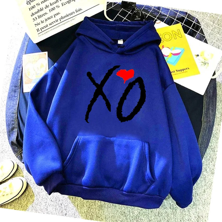 thumbnail image 1 of Sudadera con capucha divertida para mujer The Weeknd Xo Rapper, ropa de calle, sudaderas con capucha Harajuku, sudadera de forro polar de hip hop para mujer, ropa unisex, 1 of 5