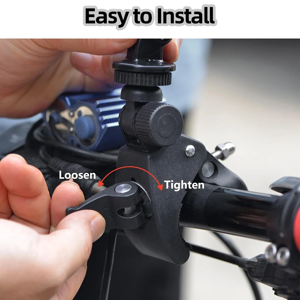 X-Best Supporto per DJI Osmo Action, Compatibile con DJI Osmo Action, Supporto per Action Cam, Per Bicicletta