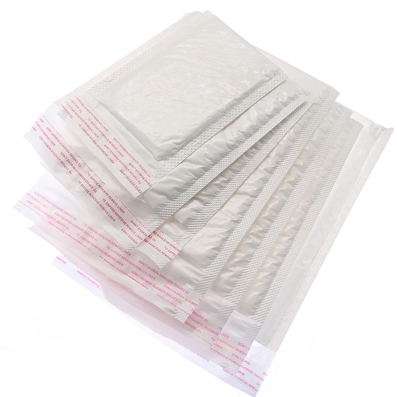 100 Pcs/Lot White Bubble Envelope Bag SelfSealing Envelope Padded