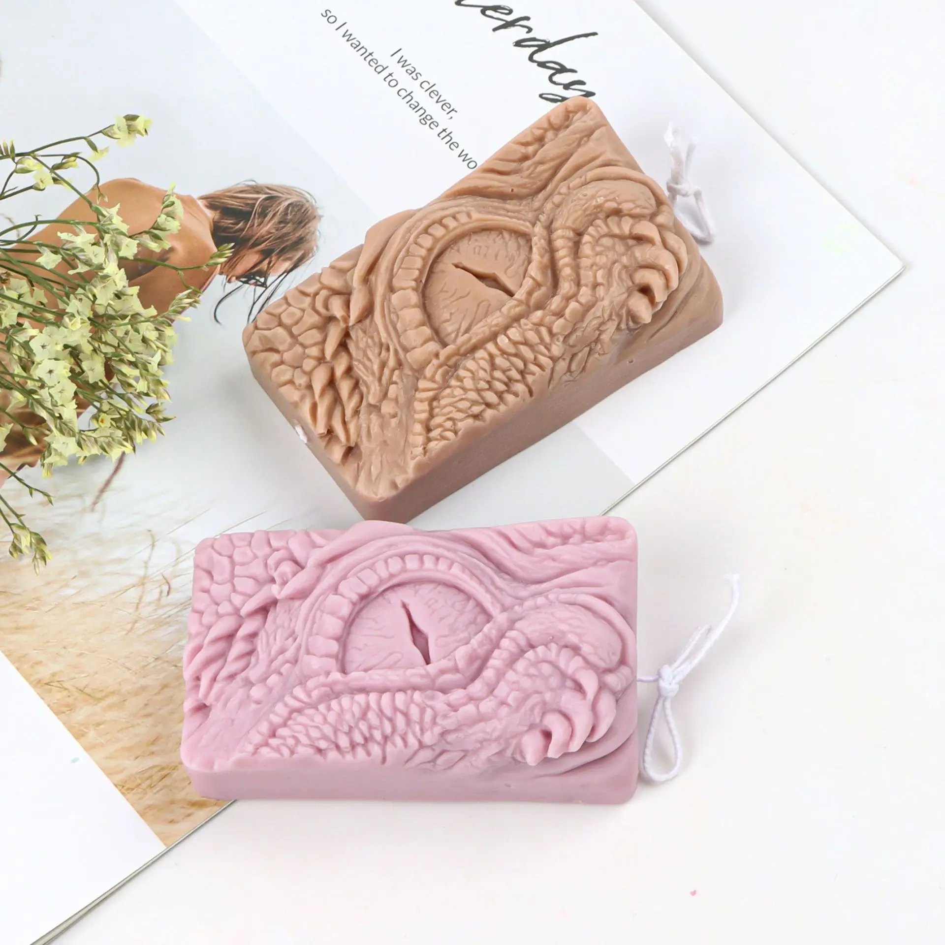 Dragon Eye Pattern Soap Silicone Mold Crafts Party Dessert Cake Baking Mold Clay Plaster DIY Decorating Art Crafts