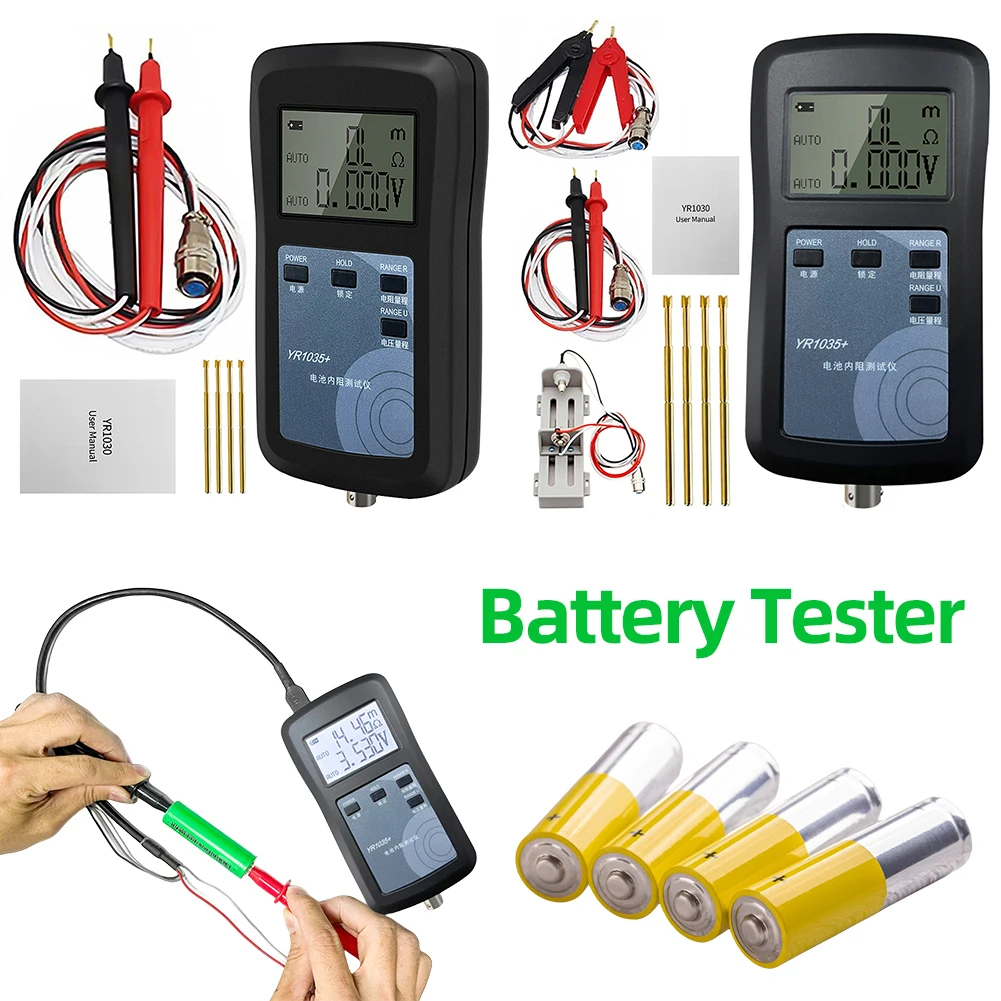 YR1035+ 4-Wire Internal Resistance Tester High Accuracy Lithium Battery Internal Resistance Tester 100V Electric Vehicle Group