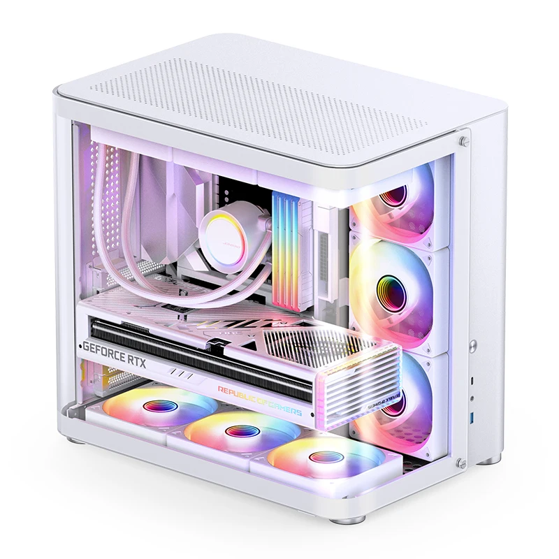 JONSBO TK-2 Chassis ATX Starship Cabin Fish Seaview Room Support 360 Water Cooling Aluminum Desktop Computer Case